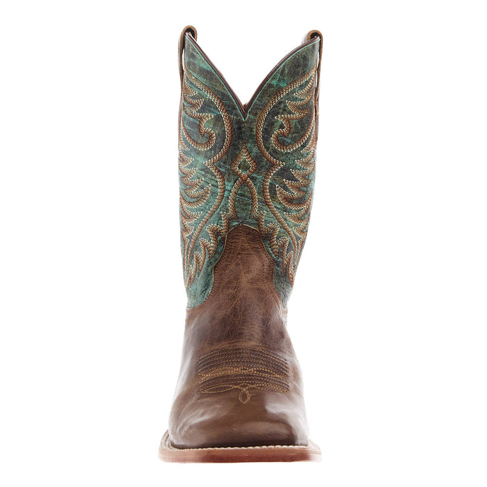 Ariat Men's Wiley Totally Tan Vamp Roaring Turquoise Top Boot