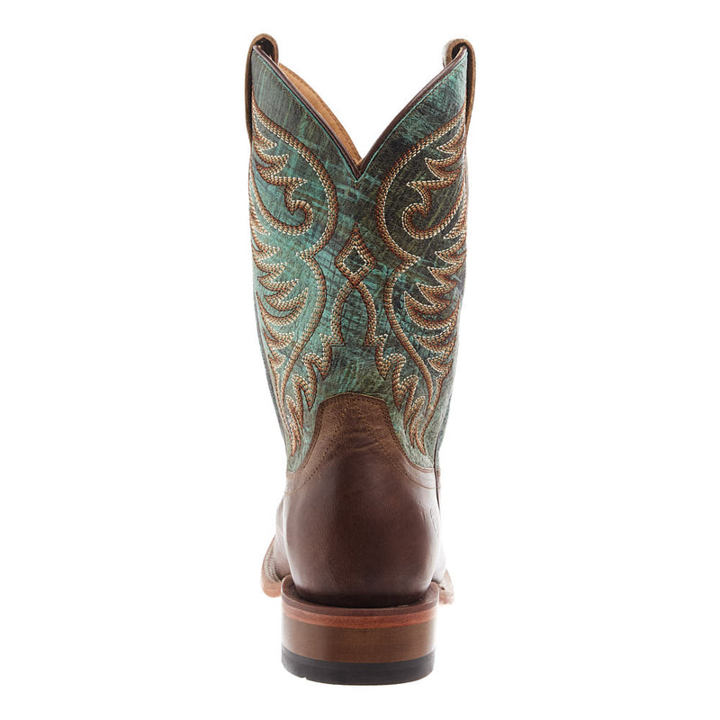 Ariat Men's Wiley Totally Tan Vamp Roaring Turquoise Top Boot