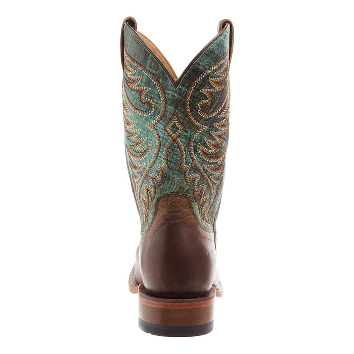Ariat Men's Wiley Totally Tan Vamp Roaring Turquoise Top Boot