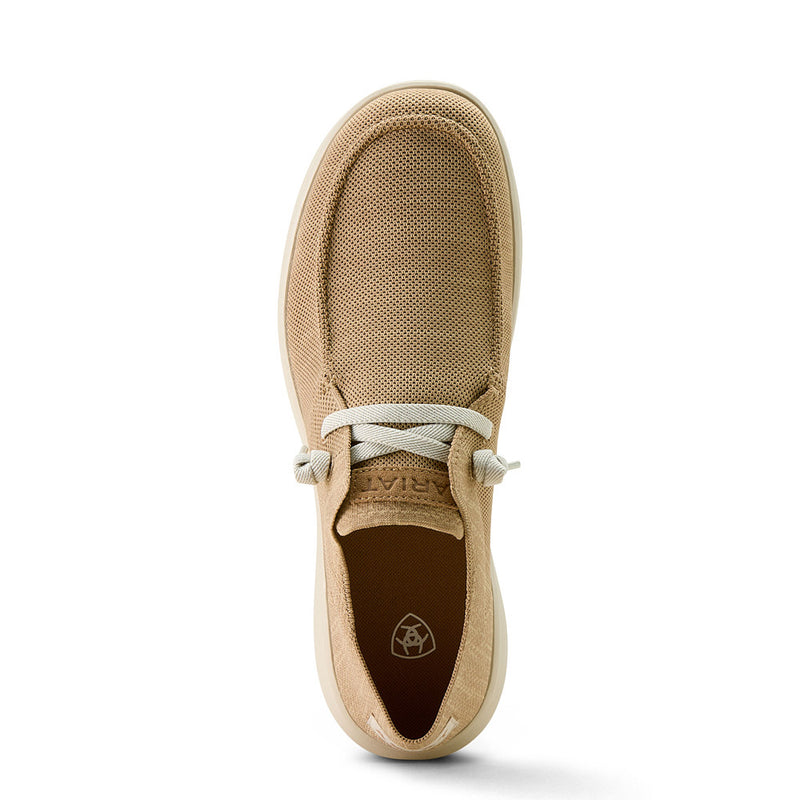 Ariat Men`s Hilo Light Tan Knit Casual Shoe