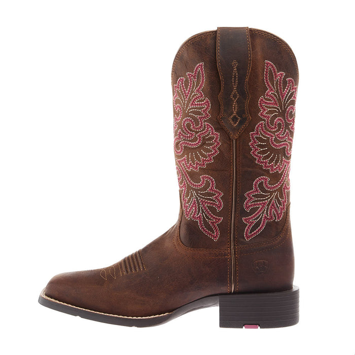 Ariat Women's Round Up Brown 11In Brown Top Boot