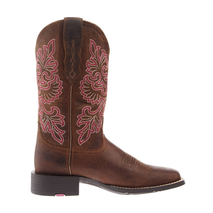 Ariat Women's Round Up Brown 11In Brown Top Boot