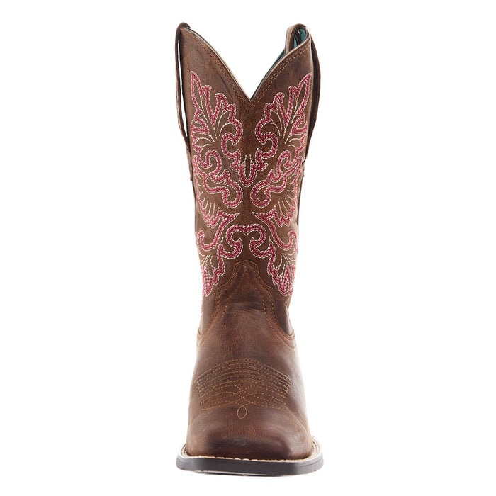 Ariat Women's Round Up Brown 11In Brown Top Boot