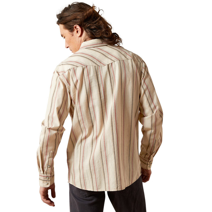 Ariat Men's Hines Retro Off White Shirt