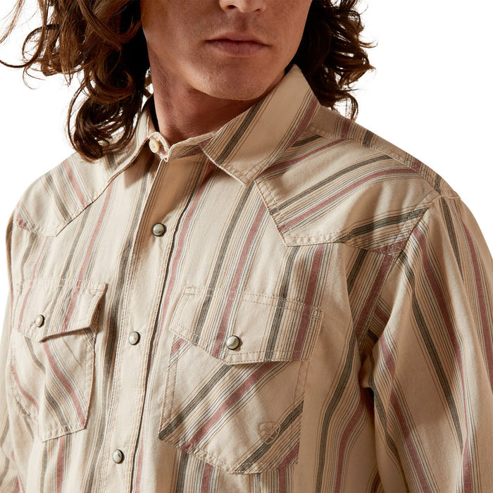 Ariat Men's Hines Retro Off White Shirt
