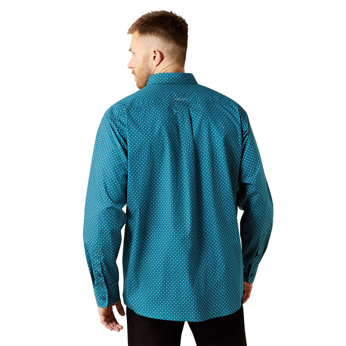 Ariat Men's Tyce Classic Fit Dark Teal Shirt