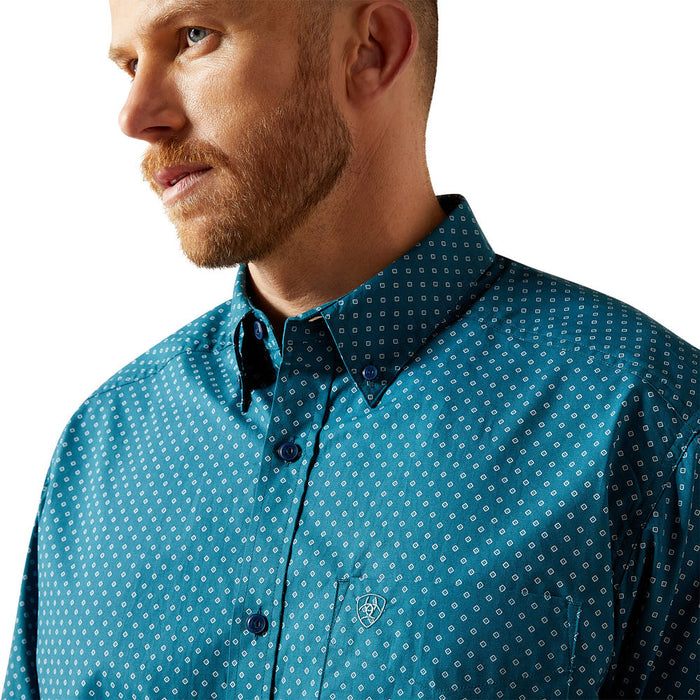 Ariat Men's Tyce Classic Fit Dark Teal Shirt