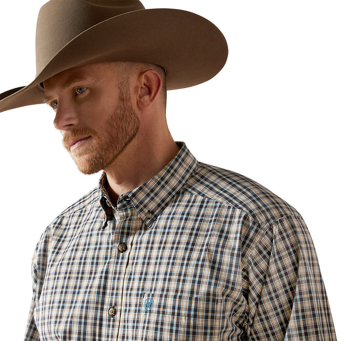 Ariat Men's Black Plaid Pro Series Tex Shirt