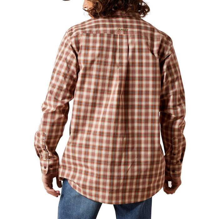 Ariat Men's Dark Red Fitted Pro Series Willies Shirt