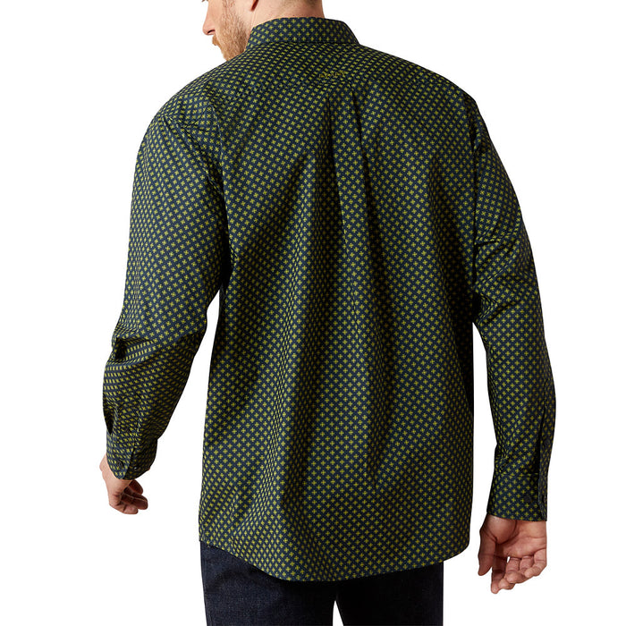 Ariat Men's Waylon Navy Print Shirt