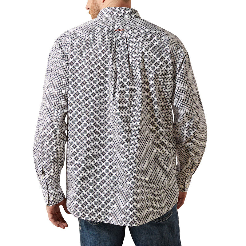 Ariat Men's William White Print Shirt