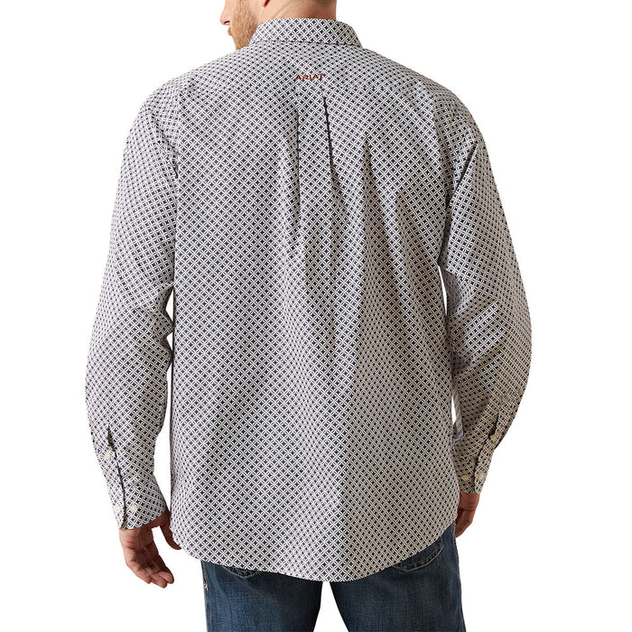 Ariat Men's William White Print Shirt