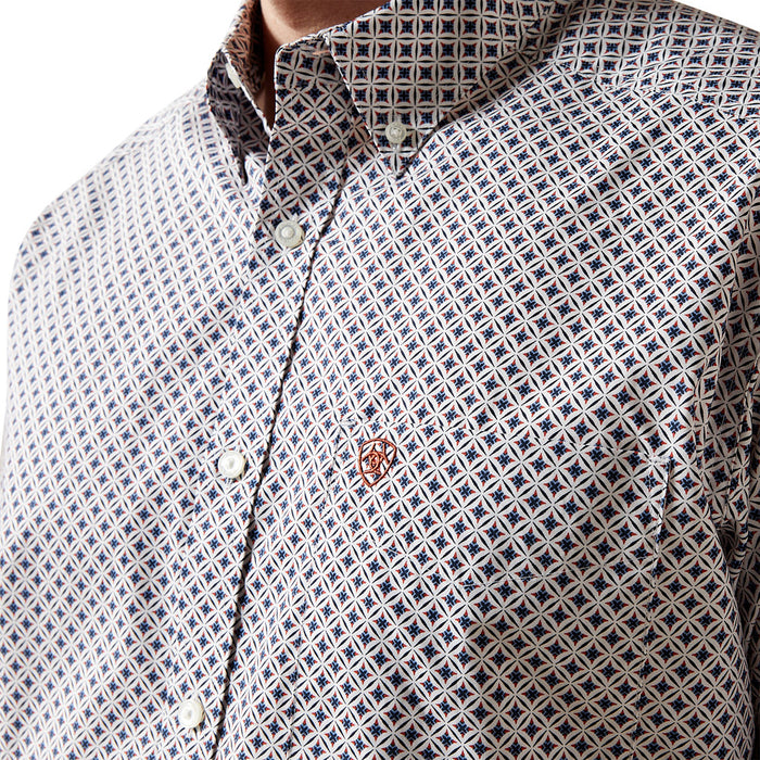 Ariat Men's William White Print Shirt