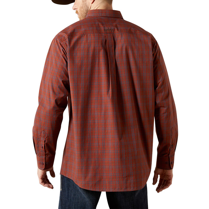 Ariat Men's Pro Series Plaid Wren Navy Shirt