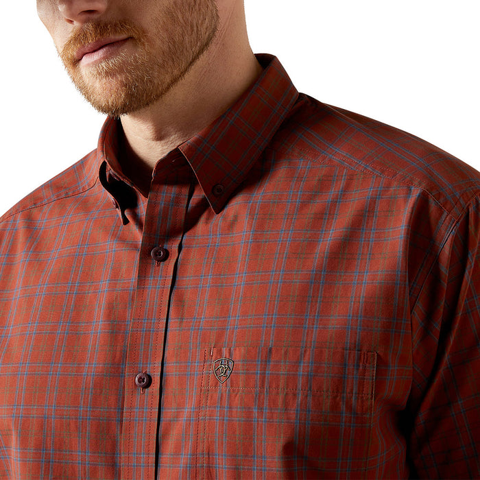Ariat Men's Pro Series Plaid Wren Navy Shirt