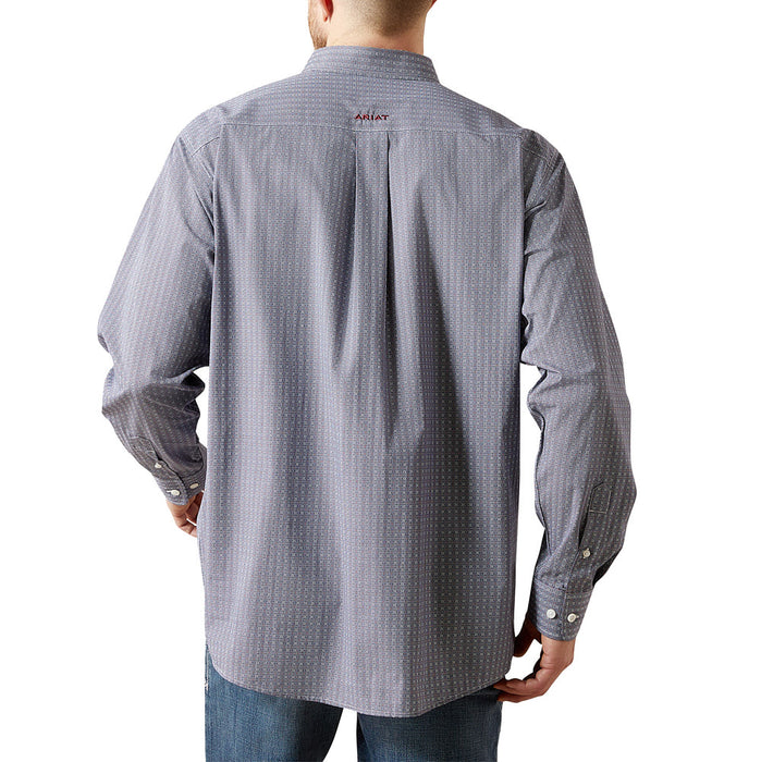 Ariat Men's Wrinkle Free Bowen Navy Shirt