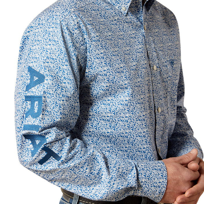 Ariat Men's Team Logo Parks Blue Shirt