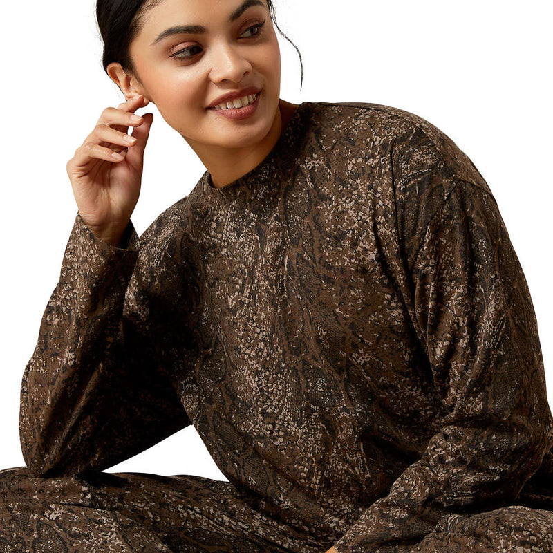 Ariat Women's Desert Snake Print Dreams PJ Set