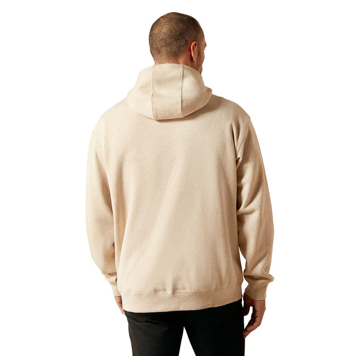 Ariat Men's Oatmeal Logo Hoodie