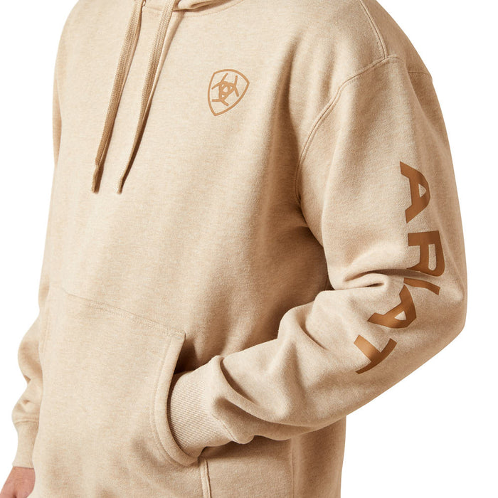 Ariat Men's Oatmeal Logo Hoodie