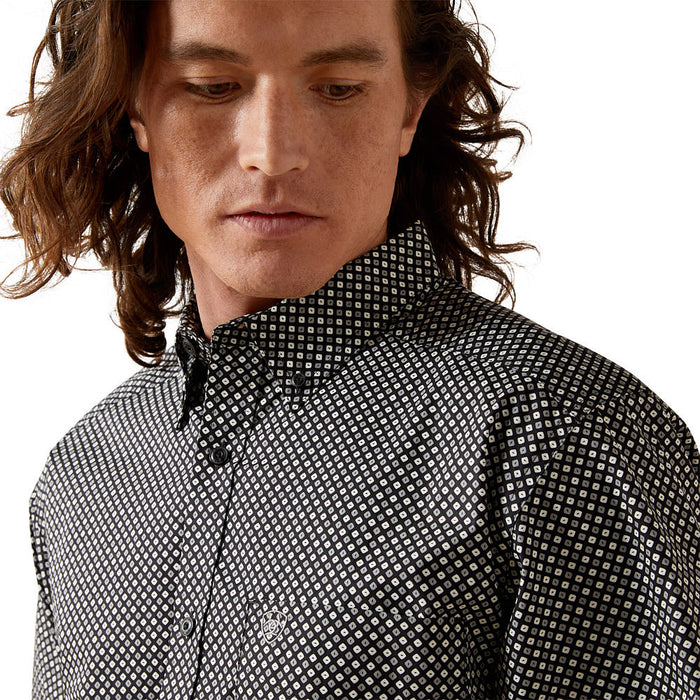 Ariat Men's Troy Black Print Shirt