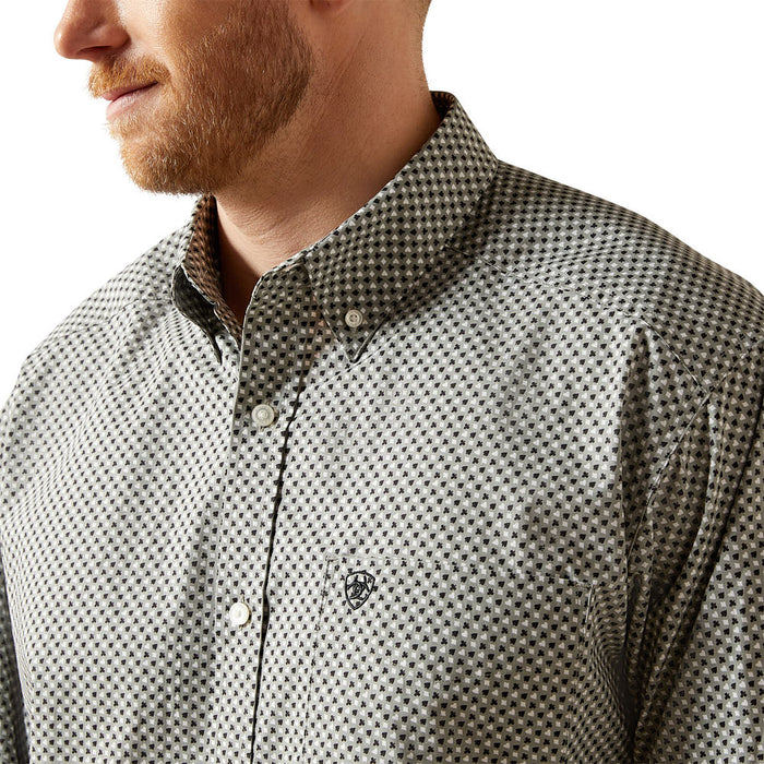 Ariat Men's Tristan Grey Print Shirt