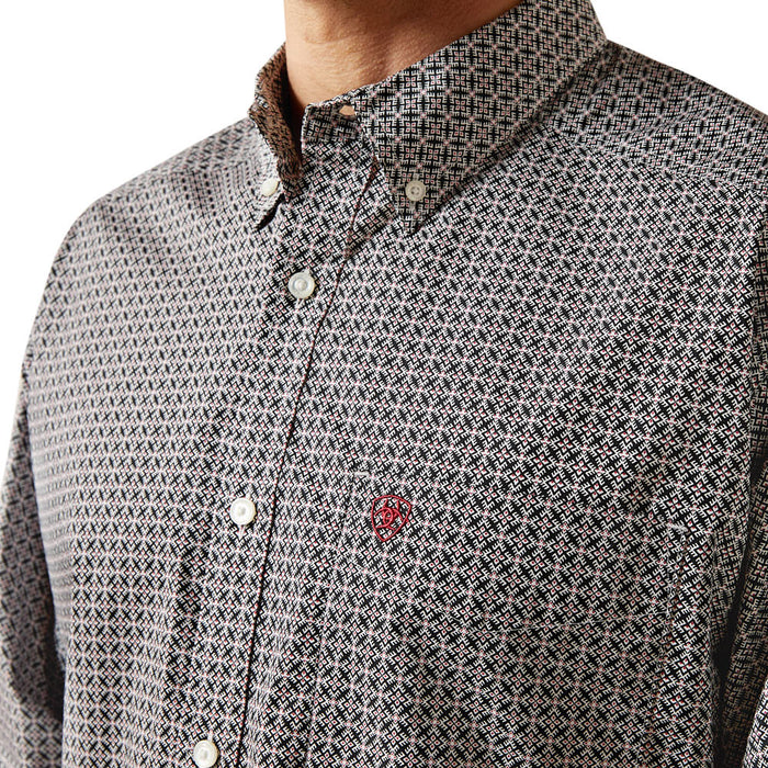 Ariat Men's Tobias Black Print Shirt