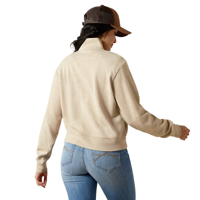 Ariat Women's Oatmeal High Noon 1/2 Zip Pullover