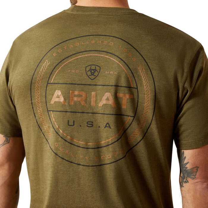 Ariat Men's Military Green Ropers Seal Tee Shirt