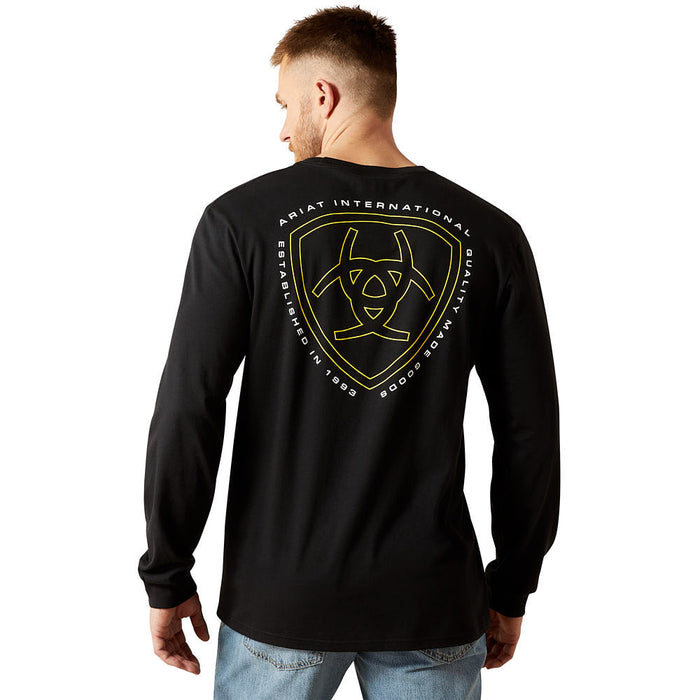 Ariat Men's Easy Rider Black Long Sleeve Tee Shirt