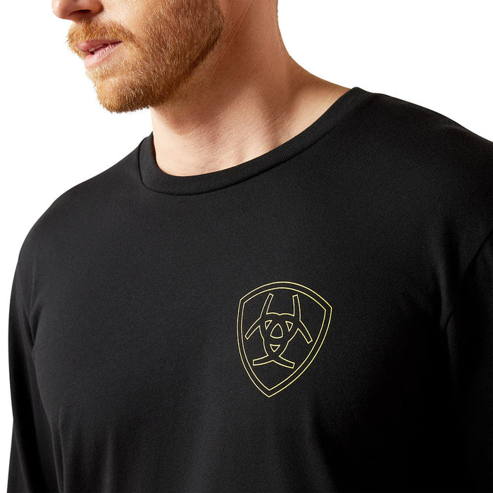 Ariat Men's Easy Rider Black Long Sleeve Tee Shirt