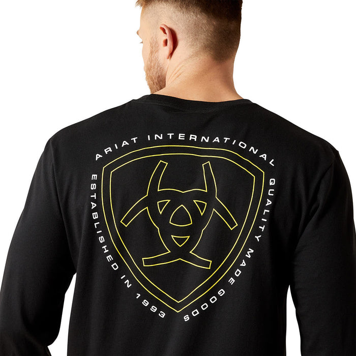 Ariat Men's Easy Rider Black Long Sleeve Tee Shirt