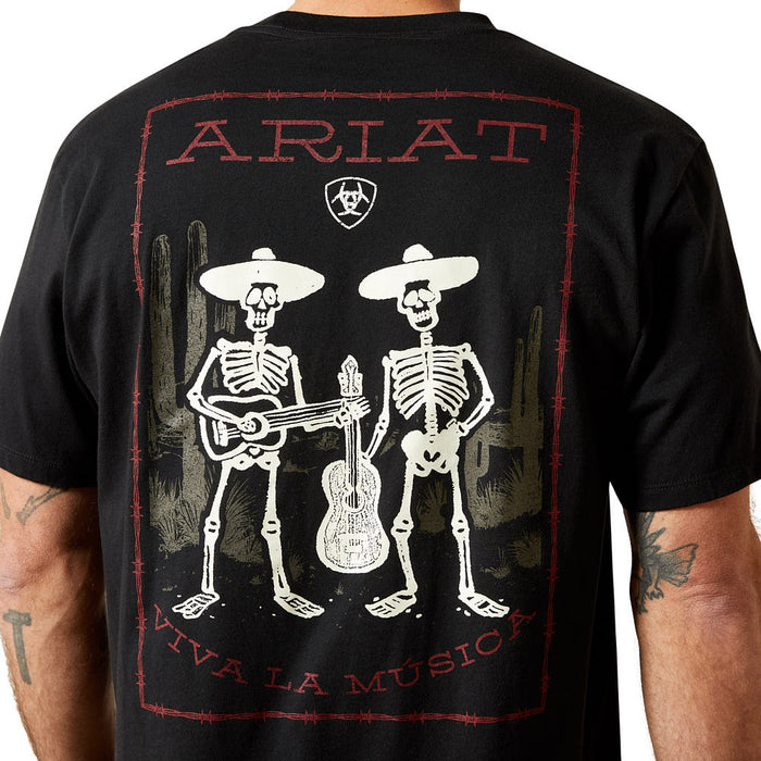 Ariat Men's Grateful Muertos Black Tee Shirt