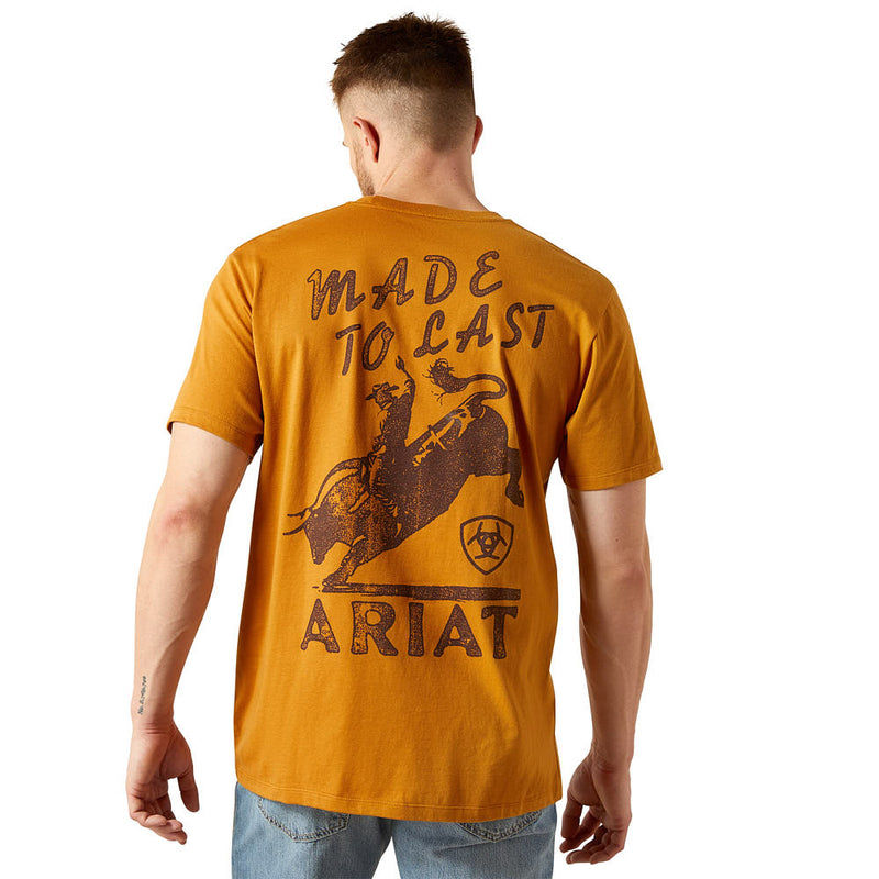 Ariat Men's Big Bull Rider Brown Tee Shirt