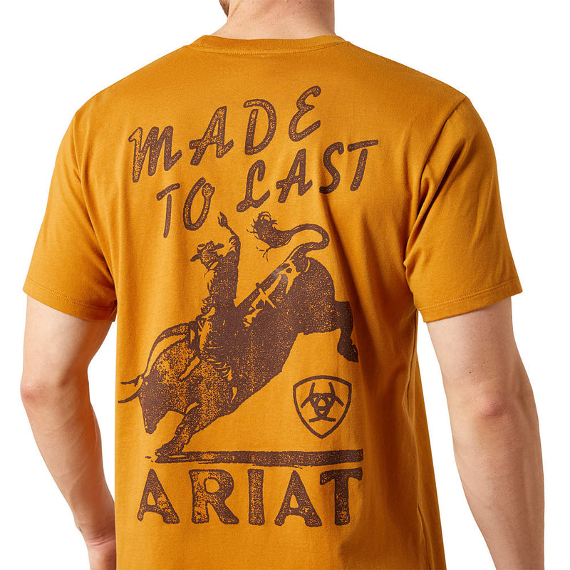 Ariat Men's Big Bull Rider Brown Tee Shirt