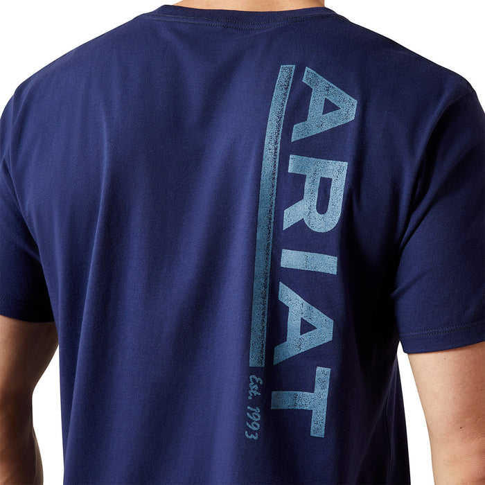 Ariat Men's Medieval Blue New Vertical Tee Shirt
