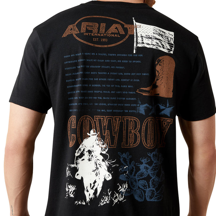 Ariat Men's Black Maximal Collage Tee Shirt