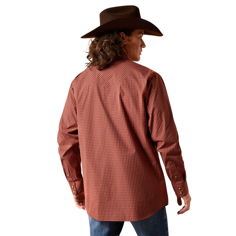 Ariat Men's Red Plaid Pro Series Fabian Shirt
