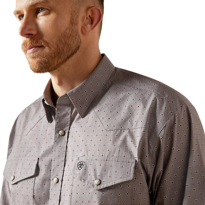Ariat Men's Grey Printed Fred Shirt