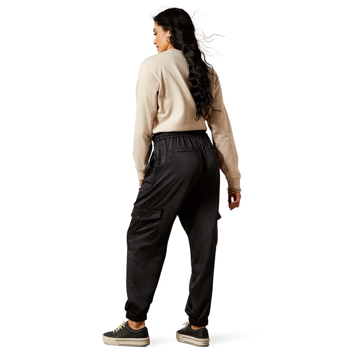 Ariat Women's Black Silky Cargo Joggers