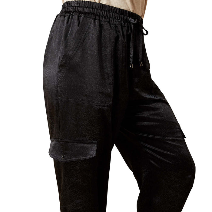 Ariat Women's Black Silky Cargo Joggers