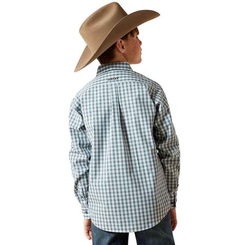 Ariat Boy's Dark Teal Pro Series Townes Shirt