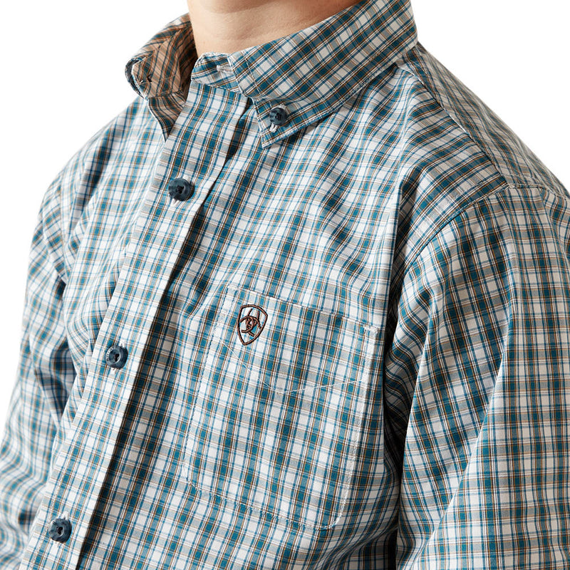 Ariat Boy's Dark Teal Pro Series Townes Shirt