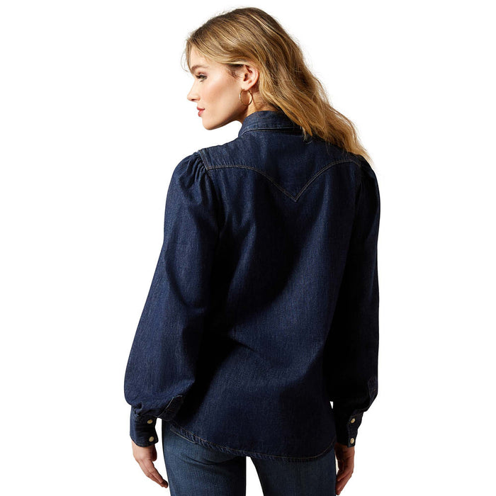 Ariat Women's Puff Sleeve Denim Shirt