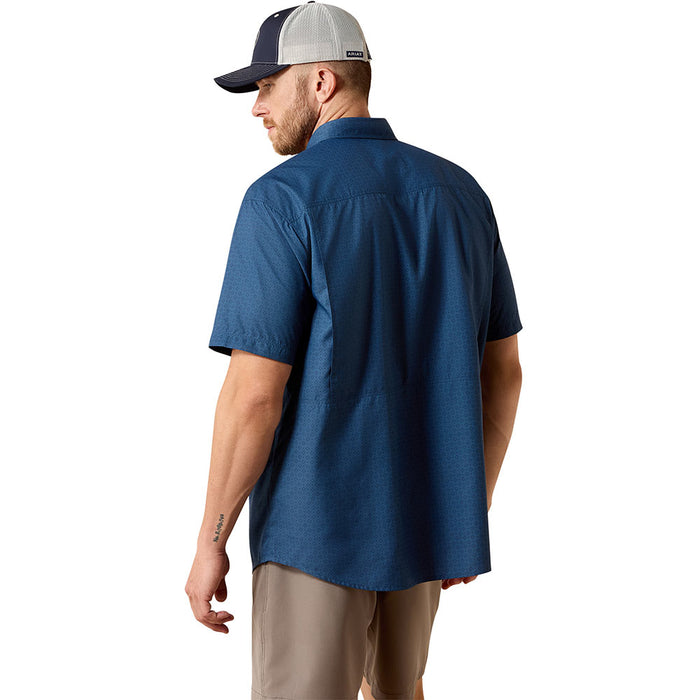 Ariat Men's Dark Denim Navy Print VentTek Shirt