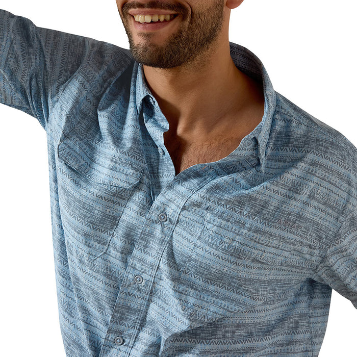 Ariat Men's Blissful Blue Printed VentTek Shirt