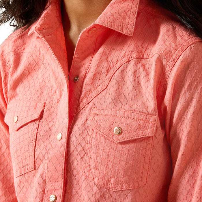 Ariat Girl's Shell Pink Amanda Shirt