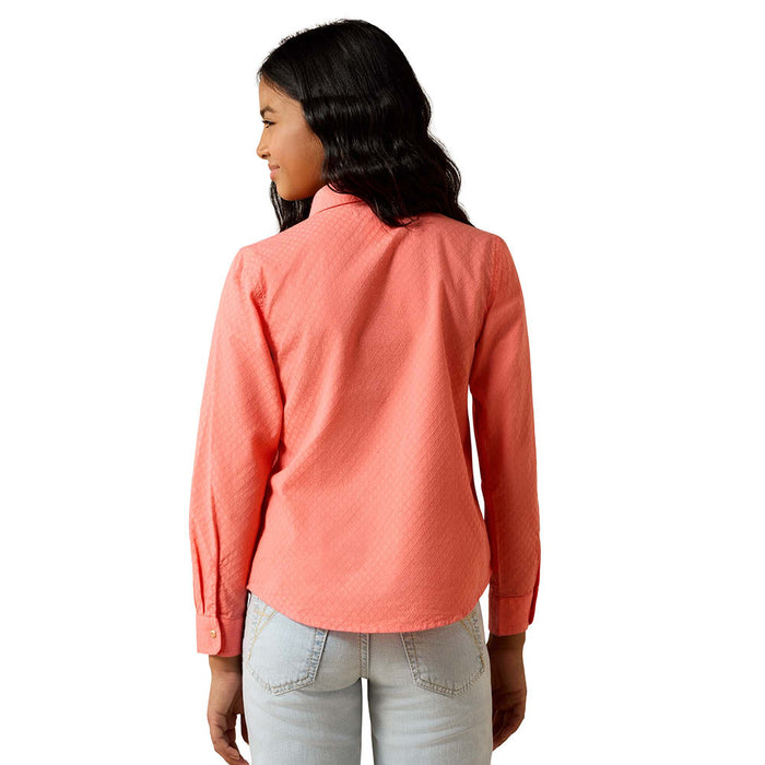 Ariat Girl's Shell Pink Amanda Shirt