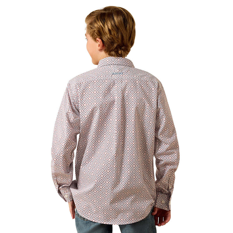 Ariat Boy's Southwest Geometric Print Jayson Shirt