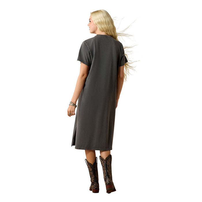 Ariat Women's Star Spangled Rodeo Charcoal Tee Shirt Dress